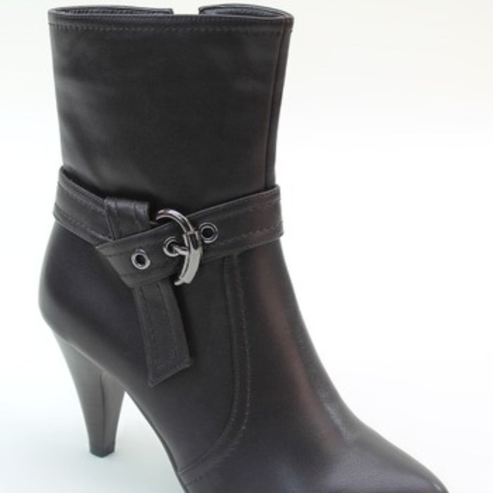 Coffee Twist-Strap Boot - 9 *NWOT